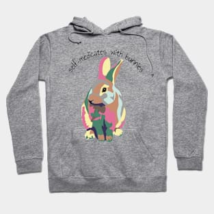 Self-Medicates With Bunnies Hoodie